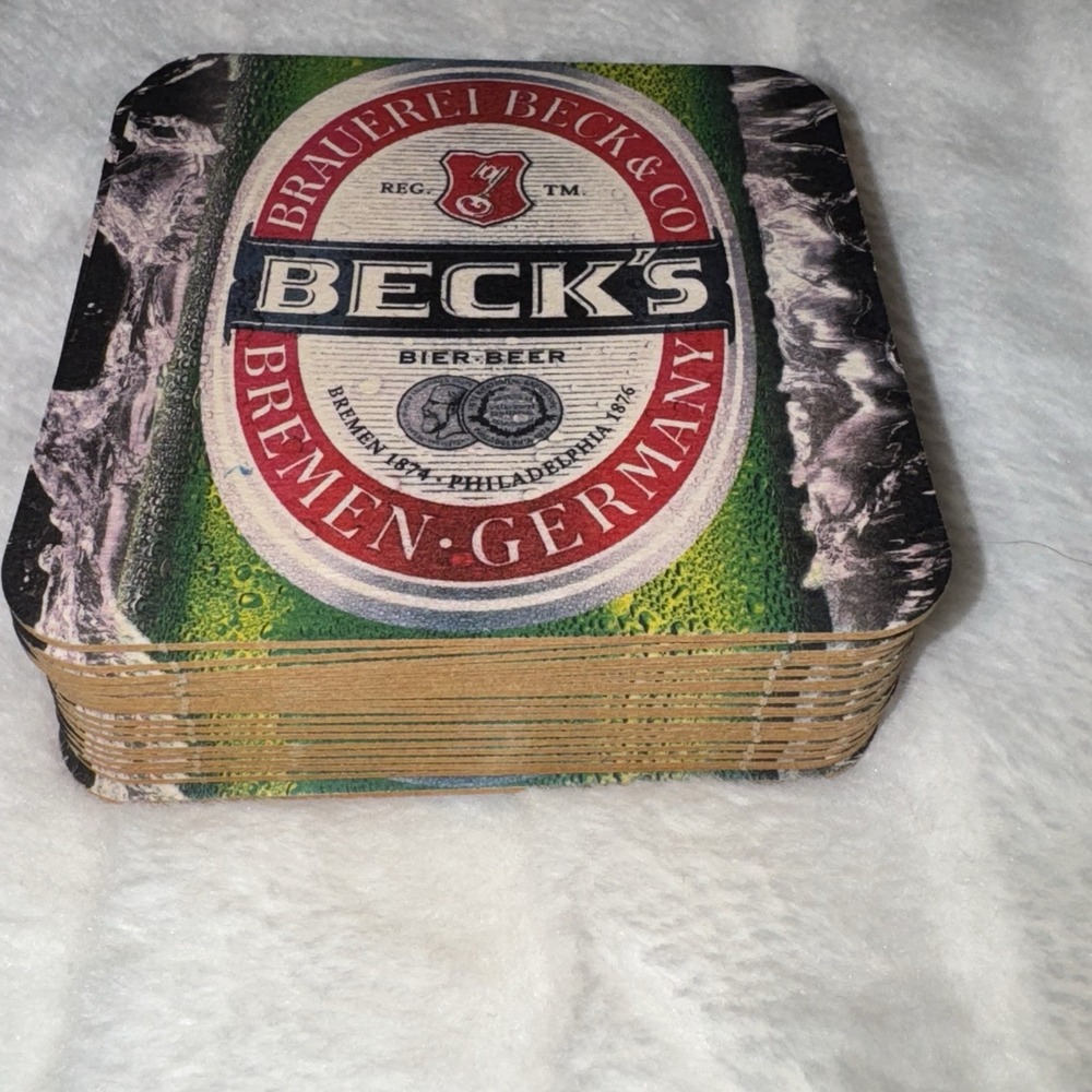 Beck's Beer Square Coasters Lot of 20‎ Unused New